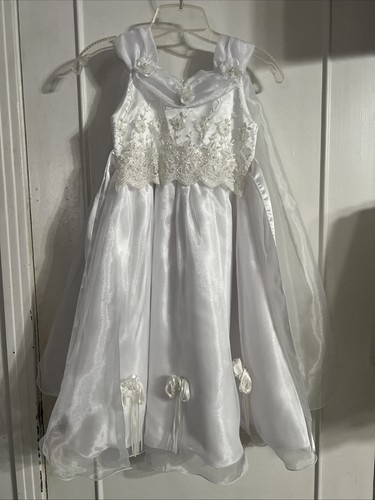 White formal lace - lace, dress