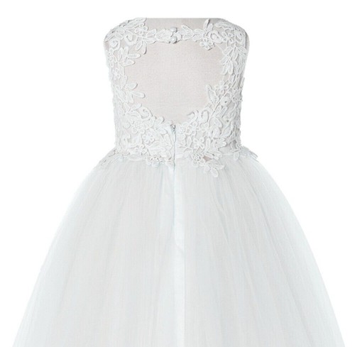 Floral applique lace dress - lace,