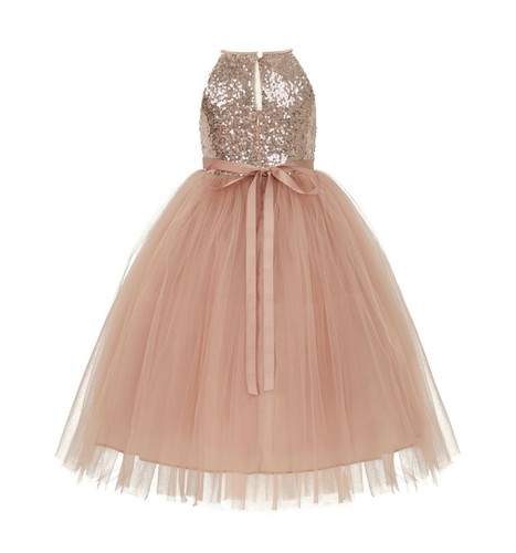 Sequin halter flower girl - sequin,
