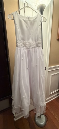 White communion formal - white, girls'