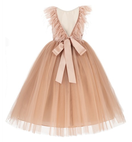 Back flower girl dress - girl,