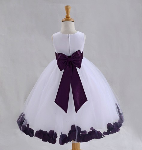 White flower girl - white,