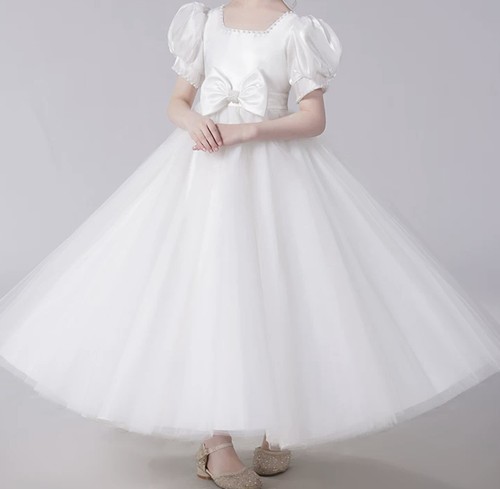 White flower girl wedding - white,
