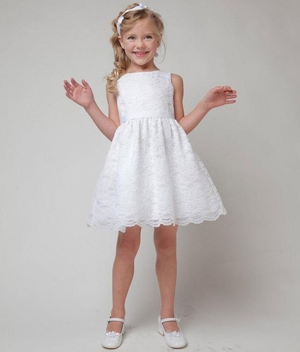 Flower girl sleeveless - flower, lace