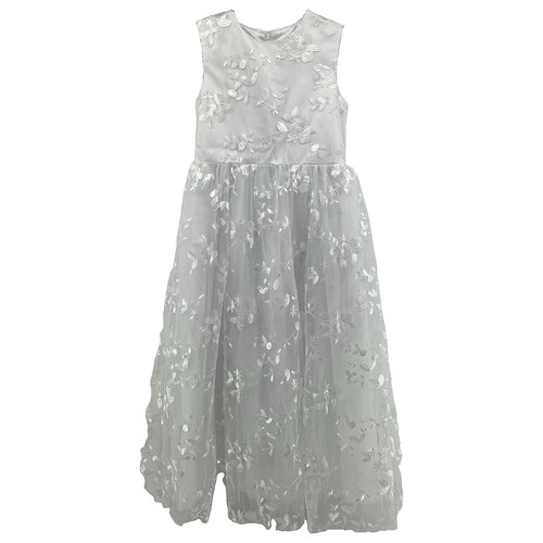 Girls white sleeveless - white, floral