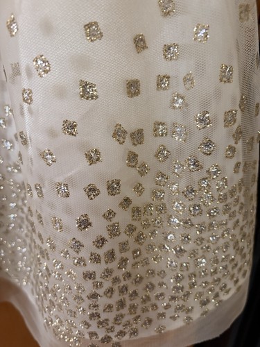Girls dress ivory gold - dress, glitter