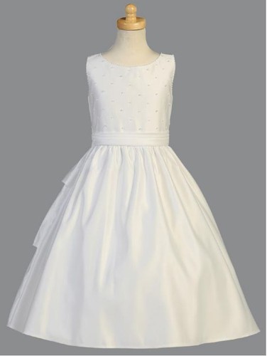 White flower girl - white,
