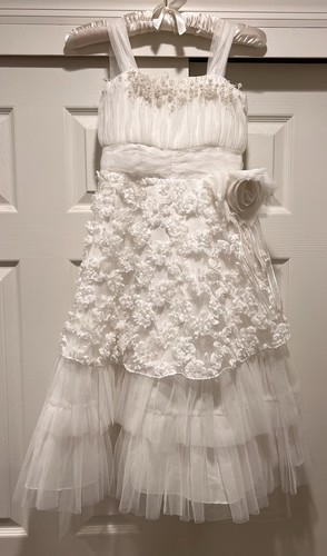 White communion flower girl - flower,