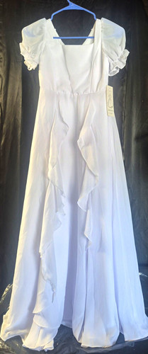 Girls white flower girl formal - white,