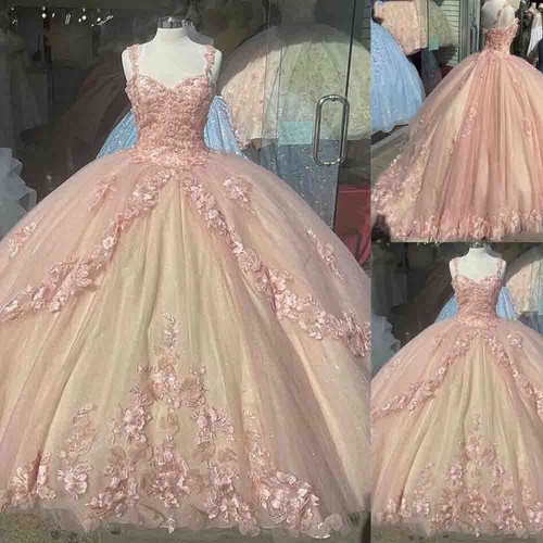 Blush pink sparkly quinceanera - blush,