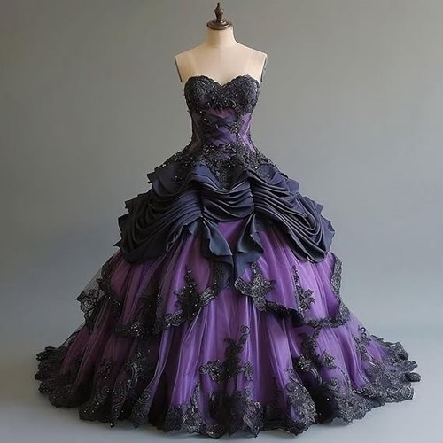 Gothic quinceanera dresses - gothic,