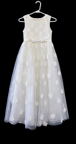Girls white sleeveless formal - sleeveless,