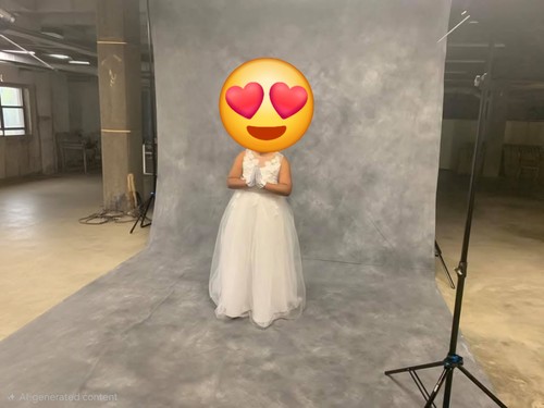 Girls white lace dress - white,