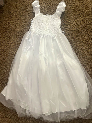 White girls lace bodice tulle - girls,