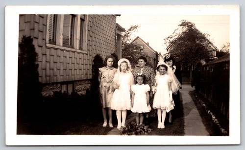 Vintage 1942 photo girls first - vintage,