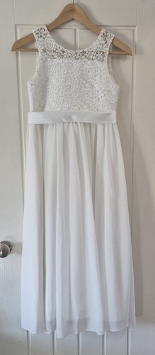 Girls flower girl white - , lace