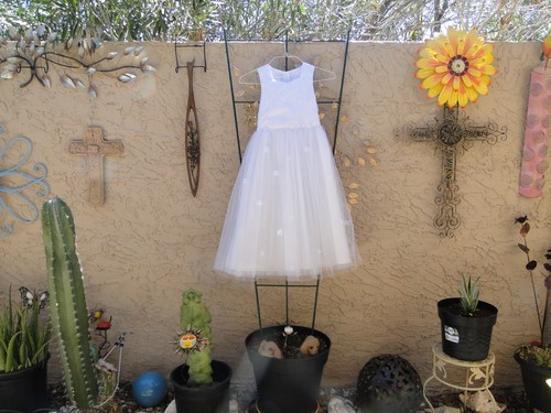 Bonnie jean white flower girl - flower,