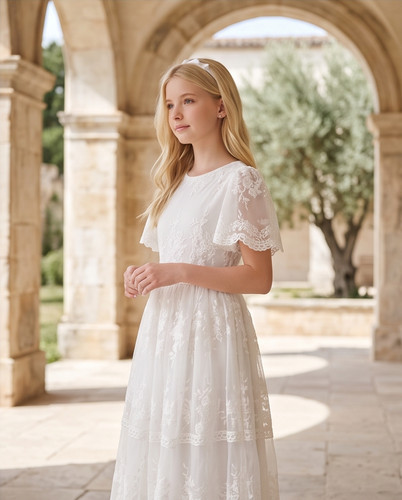 Vintage white lace first - lace, holy